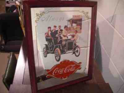 1994 Coca-Cola Brand Vintage Style Wood Framed Mirror “1939 Always Refreshing”