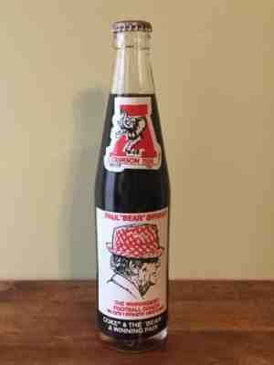 Coca Cola Commemorative Bottle Coke 10 OZ Paul Bear Bryant Alabama Crimson Tide