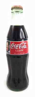 Coca Cola Coke Classic Dale Earnhardt #3 Glass 8oz Bottle - NASCAR 1996 Unopened