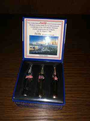 Coca Cola Bottles Mini Atlanta 1996 Miniature Contour Bottles Limited Edition 