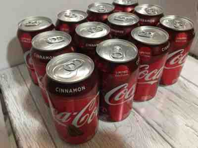 12 Pack 12 OZ Cans COCA COLA CINNAMON Flavored 2019 LIMITED EDITION New