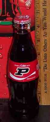 2018 COCA COLA SHARE A COKE WITH PURDUE BOILERMAKERS 8OZ GLASS COCA COLA  BOTTLE