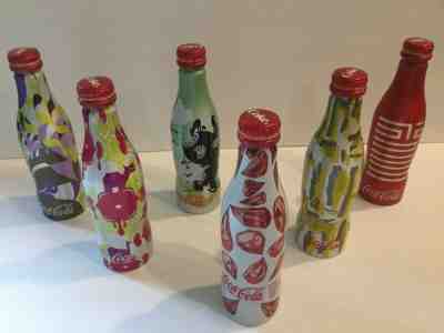 COCA COLA 2008 BEIJING CHINA OLYMPIC 8.5 OZ ALUMINUM BOTTLE CAN FULL 6PC SET