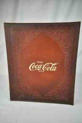 Vintage Leather Coca-Cola Salesman's Notebook Portfolio  Folder, Vynatex Inc