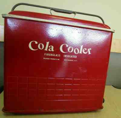Old school 1950's Fiberglass Insulated Cola Cooler HNB