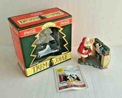 Coca Cola 1995 Trim A Tree Collection "Please Pause Here" 1963 Ornament Santa