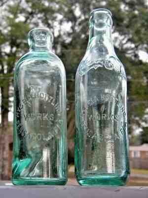 Vintage Matched Pair COCA COLA Bottles Straight Side & Hutch Coke PENSACOLA FLA.