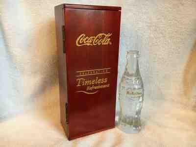 85) RARE 2000 COCA-COLA CRYSTAL CELEBRATING TIMELESS REFRESHMENT LTD ED BOTTLE 