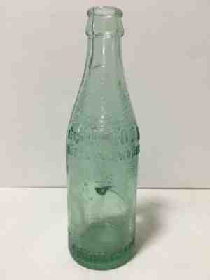 Antique Straight Side Embossed Soda Coke Coca Cola Bottle Jackson TN