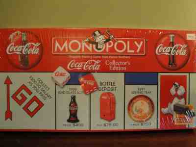 Coca Cola Coke Collectors Edition Monopoly Board Game New Factory Sealed 1999