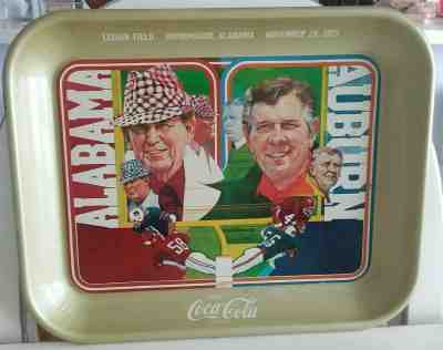 Coca Cola Alabama Auburn 1975 Legion Field Commemorative Tray Vintage Good