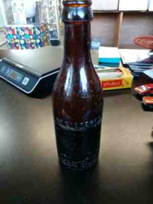 VINTAGE RARE 1892? (REGISTERED) DARK AMBER COCA-COLA SODA BOTTLE RICHMOND, VA.