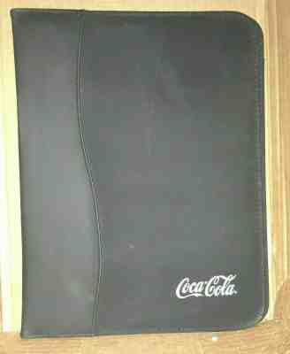 Coca Cola Black Logo Folder Sleeve Organizer Red Pen Brand
