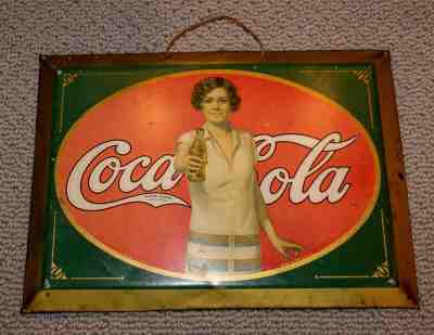 Original & Rare 1927 Coca-Cola Sign 