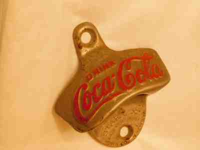 VINTAGE COKE DRINK COCA COLA STARR "X" BROWN CO. BOTTLE WALL MOUNT OPENER
