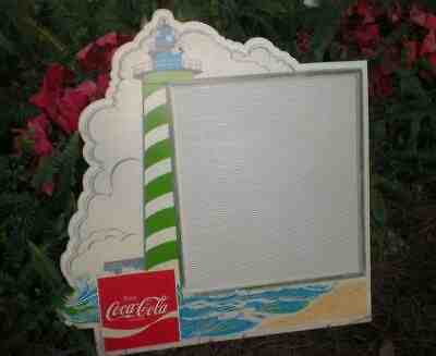 RARE VINTAGE ENJOY COCA COLA COKE LIGHTHOUSE MENU OR SIGN