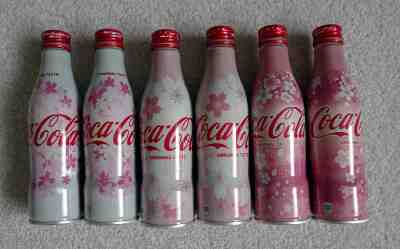 2017, 2018, 2019 Japan Cherry Blossom Sakura Coca Cola bottle Used