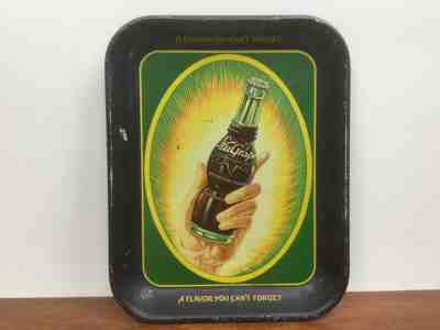 NUGRAPE NU GRAPE 1930s SERVING TRAY AMERICAN ART WORKS HAND AROUND BOTTLE