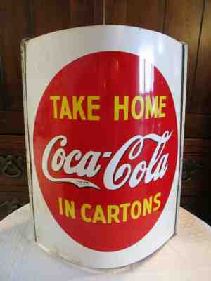 Vintage Coca-Cola Sign Display Grocery Store Point Of Sale Hanging Sign RARE