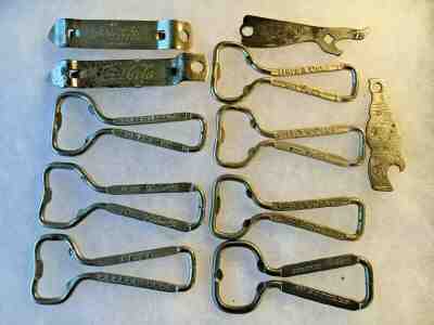 83* Vintage Coca Cola Bottle Opener Pepsi Cola 7up Double Cola Nugrape Chero LOT