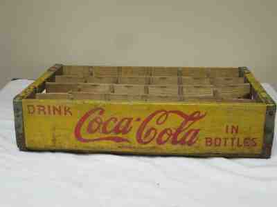 1945 COCA COLA WOOD BOTTLE CARRIER DATED 10-45