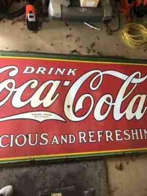 Vintage Coca-Cola Sign 4’x8’ From 1932 Great Condition! Make Offer! Rare!