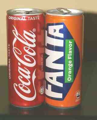 Very rare Coca-Cola  e Fanta cans set from  PAKISTAN 