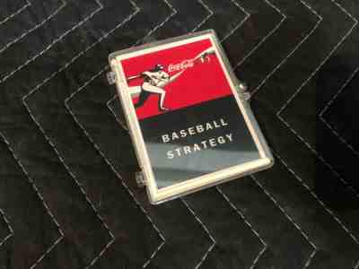 (10) 1990's Vintage Coca Cola Baseball Strategy Playing Trade Coke Set of Cards