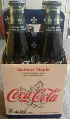 Maple syrup Coca Cola, Coca Cola Quebec Maple , full bottles, unique to Canada, 