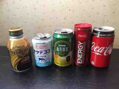 Japan Coca Cola Can JAPANESE Diet empty Coke Can coffee can taiwan beer can etc