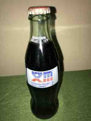 Rare! 1979 Coca-Cola Coke Classic Glass Bottle "Super Bowl XIII" 13 Full/Sealed