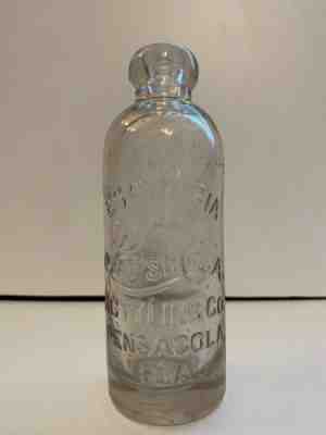 RARE Pepsi Cola Script Hutch Bottle Pensacola, Florida Fla Antique Escambia Soda