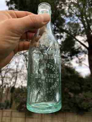RARE STRAIGHT SIDE COCA COLA BOTTLE WITH BARQS WITH SCRIPT BILOXI MISSISSIPPI