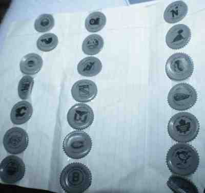 vintage 1991 NHL TEAMS / COCA COLA Bottle cap liners hockey