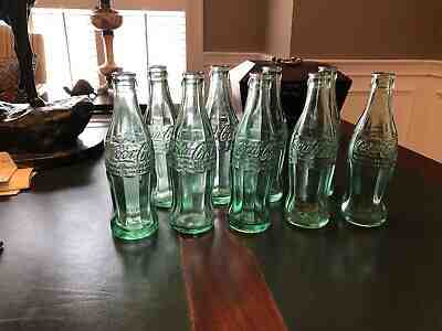 9 each Super Nice Coca Cola bottles from 7 different states
