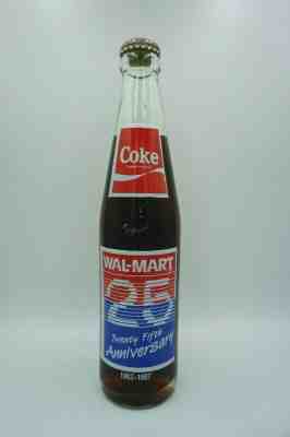 1987 Walmart 25th Anniversary Coke Coca-Cola Bottle Rare 
