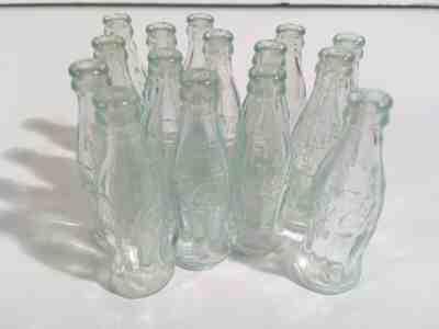 Owens Illinois Miniature Coca Cola Coke Soda Bottle Mini Lot of 15 Bottles