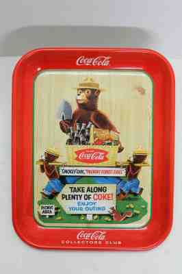 SMOKEY BEAR COCA COLA TRAY 1997 LIMITED EDITION OF 2000 RARE Collectors 