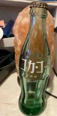 Vintage Japanese Coca Cola Coke Glass Bottle - 190ml - 68-Y-6 Japan - Metal Cap