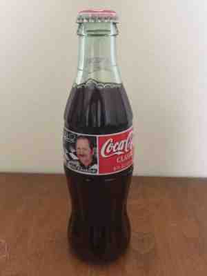 Dale Earnhardt Sr Coca Cola Classic Glass Bottle 8oz Full Unopened