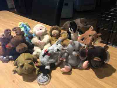 Coca Cola International Beanie Baby Collection LOT Of 11 Asia S.America Peacock