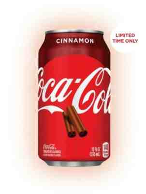 COCA COLA CLASSIC LIMITED EDITION CINNAMON FLAVORED 1 pack of 12  FULL CANS