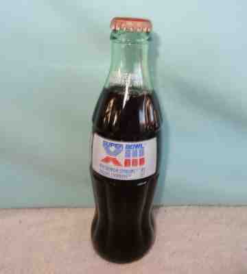 8 OZ COCA COLA BOTTLE Super Bowl XIII 1979 Pittsburgh Steelers/Dallas Cowboys