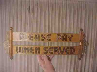 Coca-Cola Please Pay When Served Kay Display