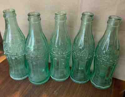 vintage coke bottles From Indiana South Bend Linton Bicknell Bedford Tell City,
