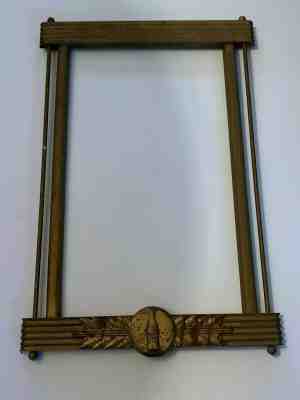Vintage Wood COCA COLA Cardboard Wood Frame Sign KAY DISPLAY 32"