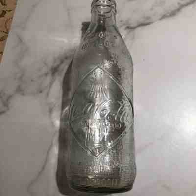 VINTAGE COCA COLA COKE SODA BOTTLE 1967 ~ DIAMOND STRAIGHT SIDE ~ NO RETURN ~ VG