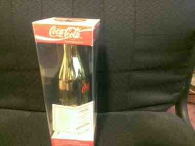 Ty Cobb 8OZ Glass Gold Plated Coke Bottle-MINT CONDITION