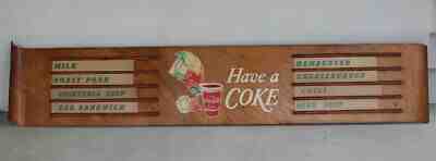 1940s COCA COLA KAY DISPLAY Sign Spriteboy and Cup Menu