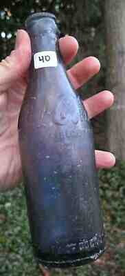 Early 1900s Purple Amethyst Coca Cola Bottle Savannah GA -- No Reserve!